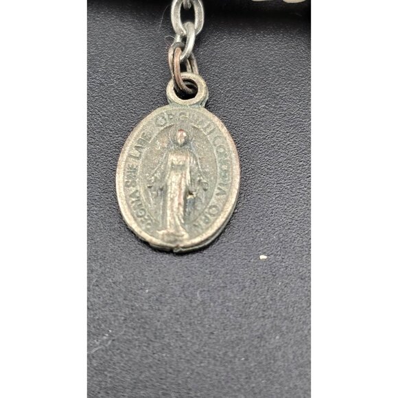 Multi-Layer Murano Millefiori? Glass Beaded Wrap Bracelet W/ Religious Charms - Picture 5 of 9